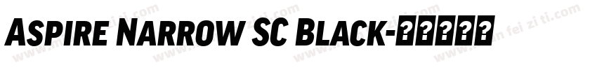 Aspire Narrow SC Black字体转换